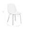 Armen Living Brinley Gray Faux Leather and Walnut Wood Dining Room Accent Chair LCBNSIWAGR - alternate 9